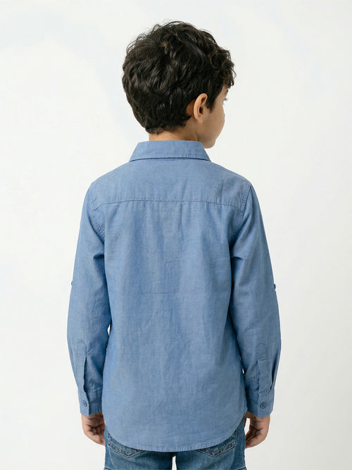 Boy's Shirts Multi Full sleeve Spread Collar
