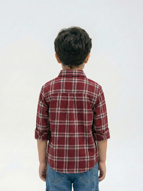 Boy's Shirts Multi Full sleeve Spread Collar