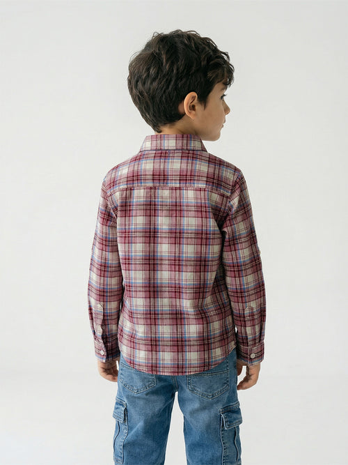 Boy's Shirts Multi Full sleeve Spread Collar