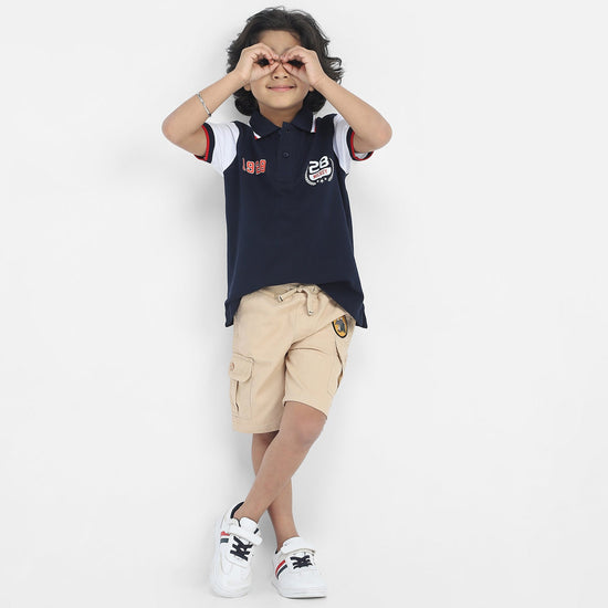 Mickey Boys Polo Tees  | Navy Blue