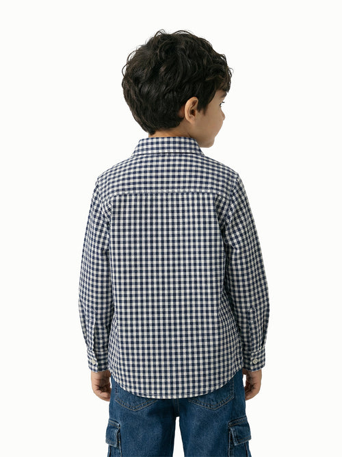 Boy's Shirts Black Full sleeve Spread Collar
