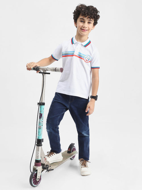 Avengers Boys Polo Tees  | White
