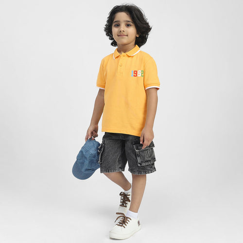 Avengers Boys Polo Tees  | Yellow