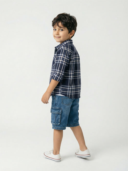 Boy's Shirts Multi Full sleeve Spread Collar