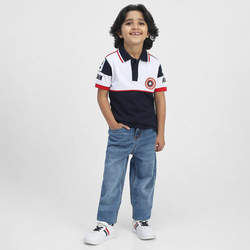 Capt America Boys Polo Tees  | Multi Color