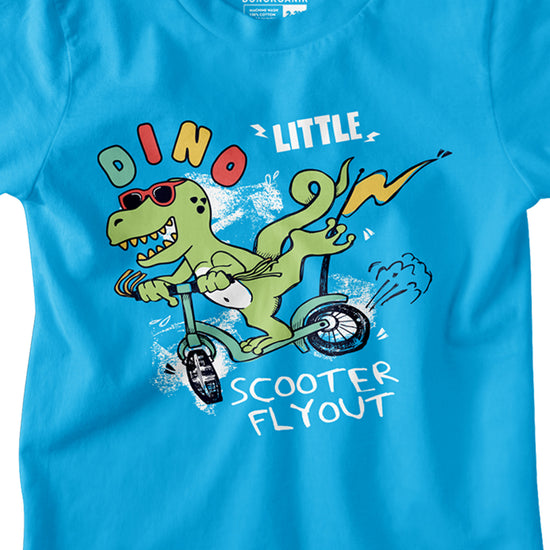 Boys Dino Flyout Printed Tees