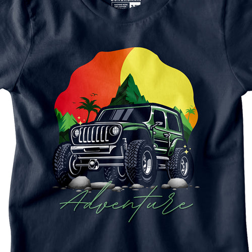 Boys Jeep Adventure Printed Tees