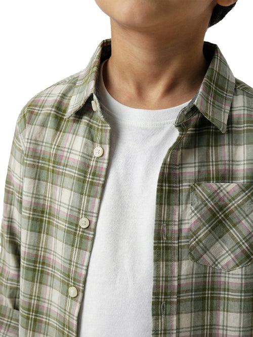 Boy's Shirts Multi Full sleeve Spread Collar