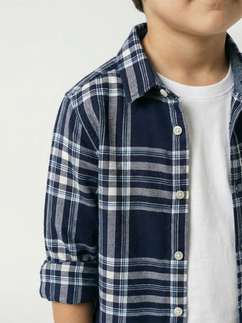 Boy's Shirts Multi Full sleeve Spread Collar