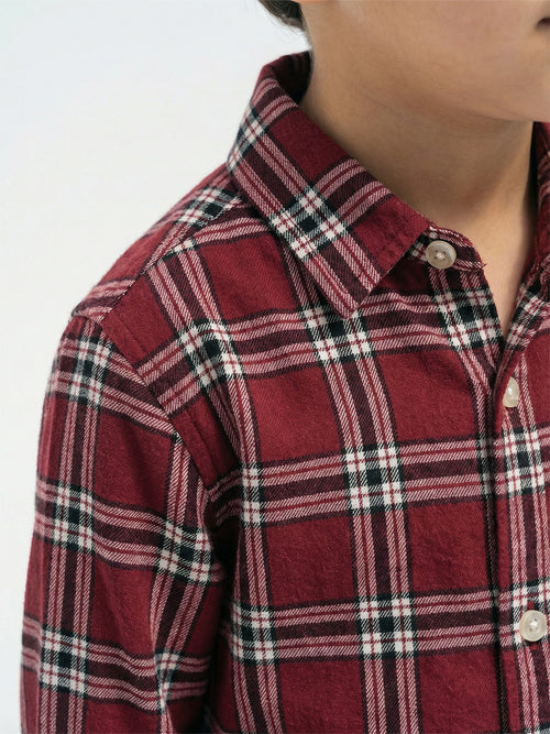 Boy's Shirts Multi Full sleeve Spread Collar