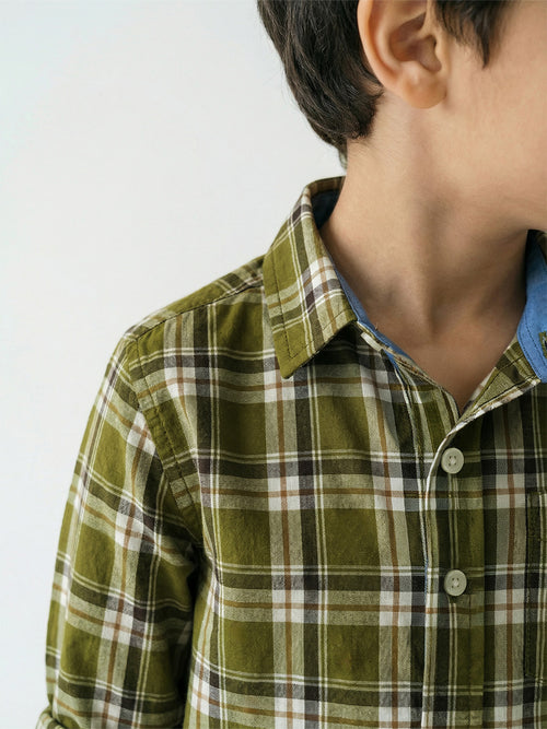 Boy's Shirts Multi Full sleeve Spread Collar