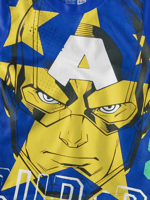 Captain America Royal-Blue Boys T-SHIRT