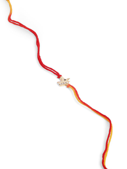 925 Silver-Unicorn Rakhi for Kids in Cubic Zirconia