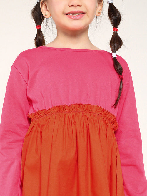 Girls Dress Orange
