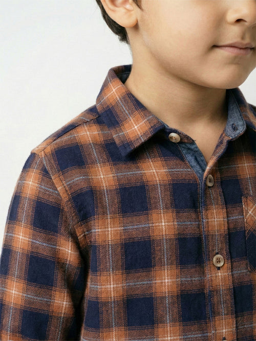 Boy's Shirts Multi Full sleeve Spread Collar
