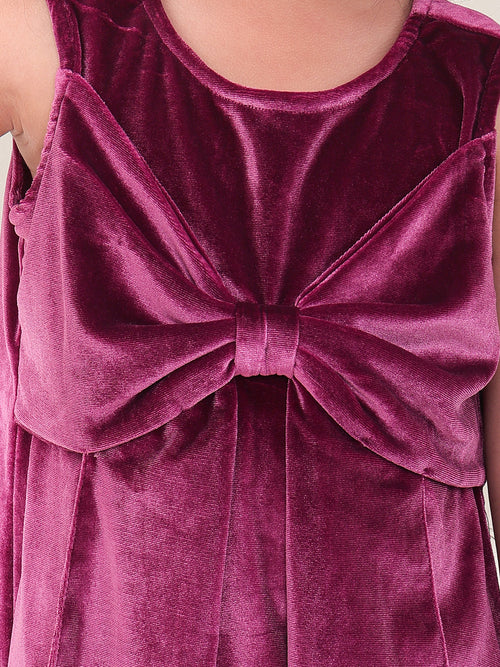 Girls Dresses Pink Sleeveless Round