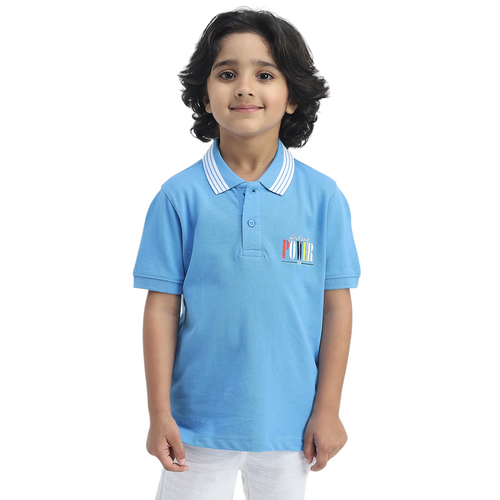 Avengers Boys Polo Tees  | Turquoise Blue