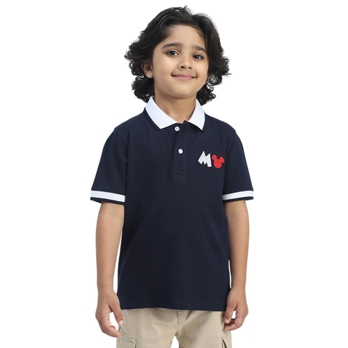 Mickey Boys Polo Tees  | Navy Blue