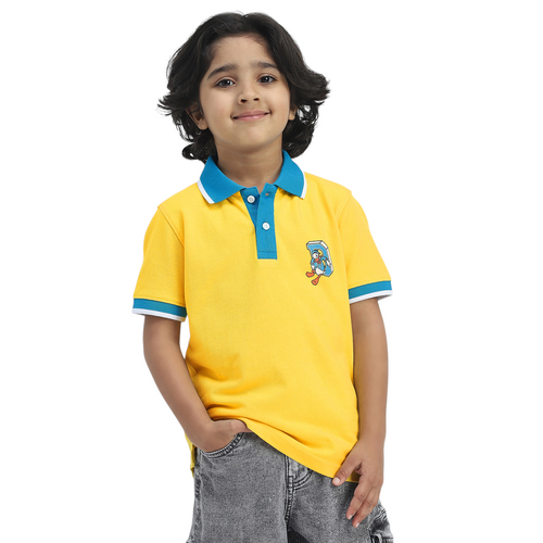 Donald Duck Boys Polo Tees  | Yellow