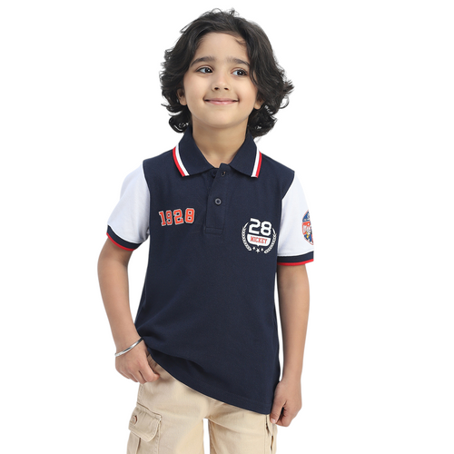 Mickey Boys Polo Tees  | Navy Blue