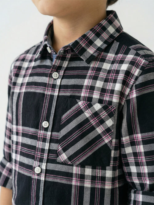 Boy's Shirts Multi Full sleeve Spread Collar