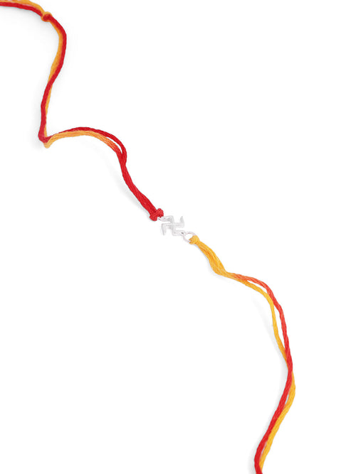 925 Silver-Swastik Rakhi for Kids