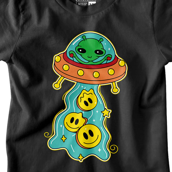 Boys Alien Space Ship Printed Tees