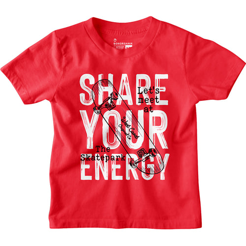 Boys Printed Share your Energy Tees