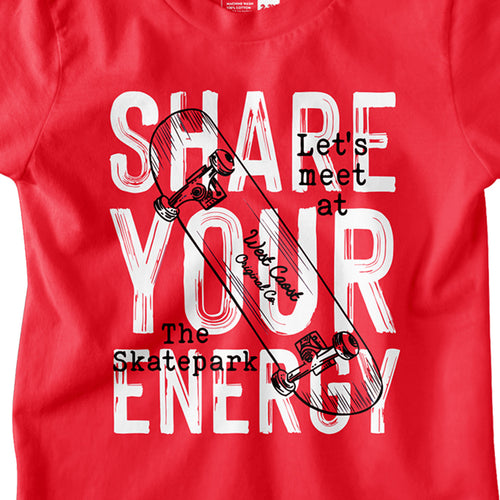 Boys Printed Share your Energy Tees