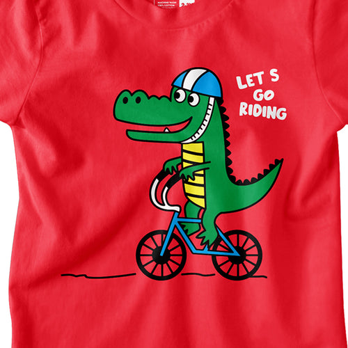 Boys Printed Lets Go Riding Tees