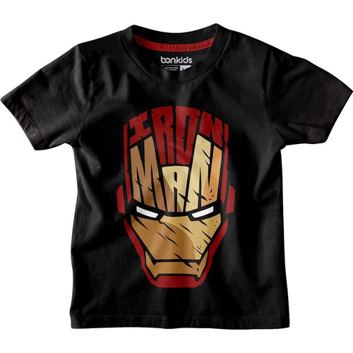 Iron Man Black Boys T-SHIRT