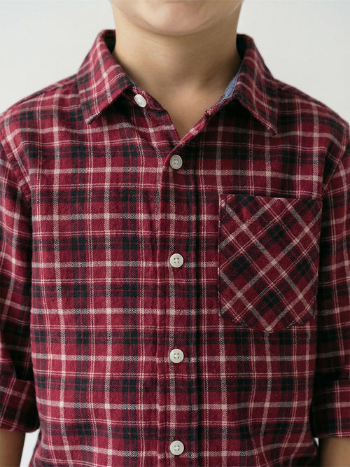 Boy's Shirts Multi Full sleeve Spread Collar