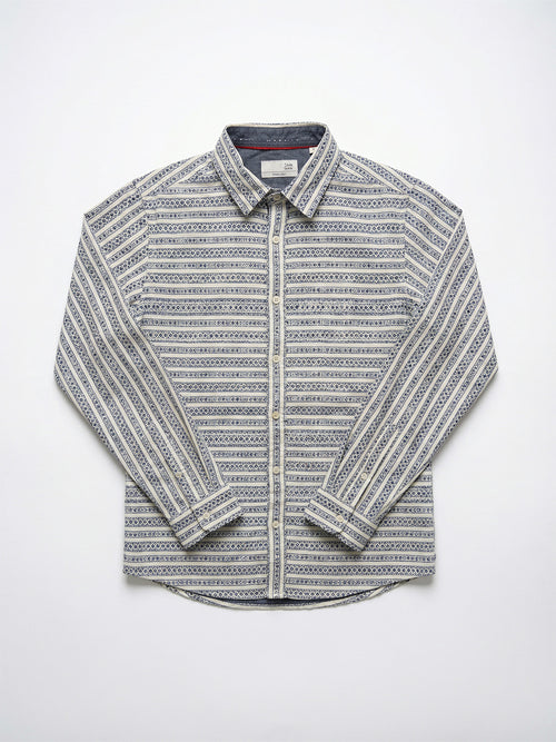 Boy's Shirts Blue Full sleeve Spread Collar