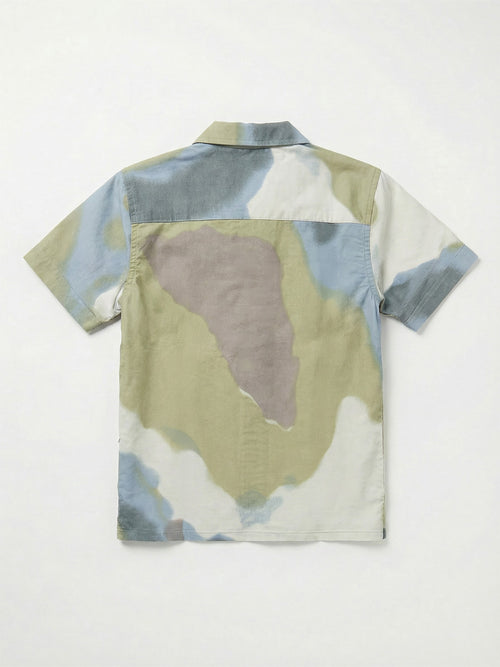 Boy's Shirts Multi Short Sleeve Spread Collar