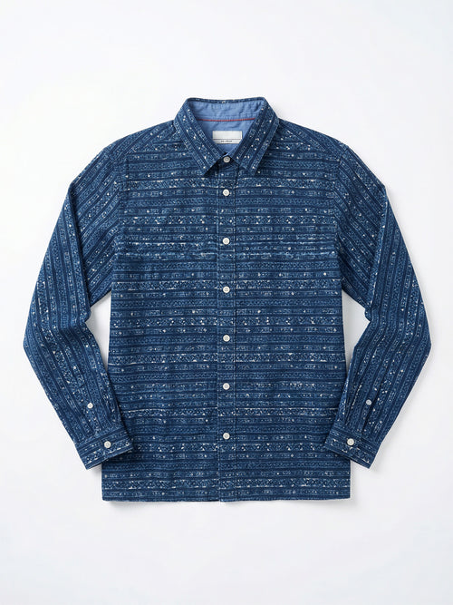 Boy's Shirts Blue Full sleeve Spread Collar