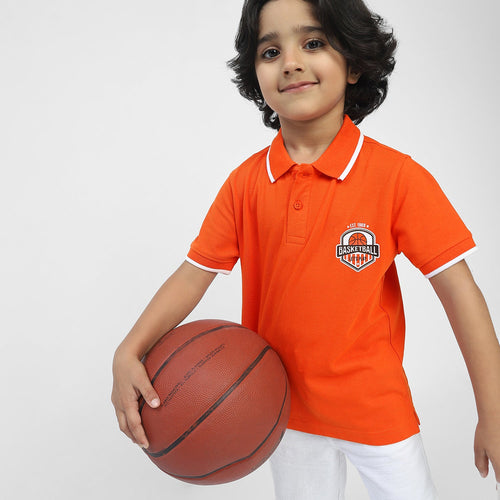 Generic Boys Polo Tees  | Orange