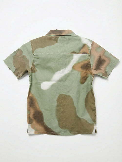 Boy's Shirts Multi Short Sleeve Spread Collar|BON11827