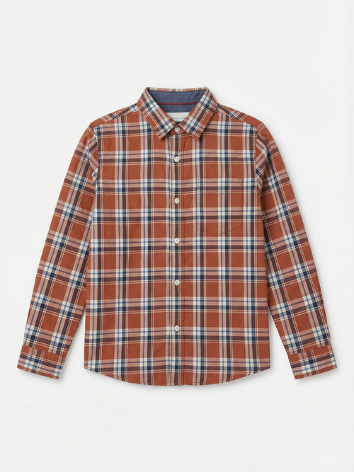 Boy's Shirts Multi Full sleeve Spread Collar