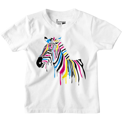 Zebra Graphic Printed Boys Tshirt