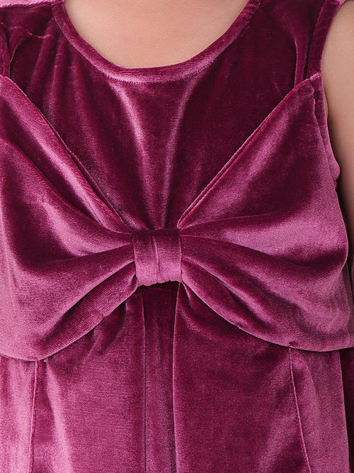 Girls Dresses Pink Sleeveless Round