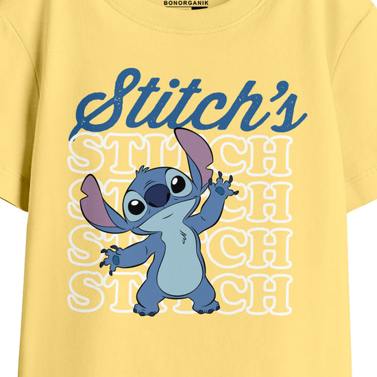 Girl Oversize Stitch Printed T-Shirt