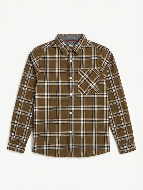 Boy's Shirts Multi Full sleeve Spread Collar