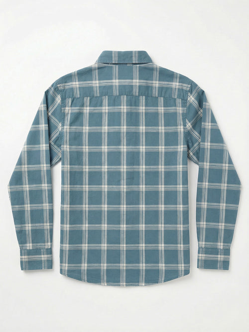 Boy's Shirts Blue Full sleeve Spread Collar