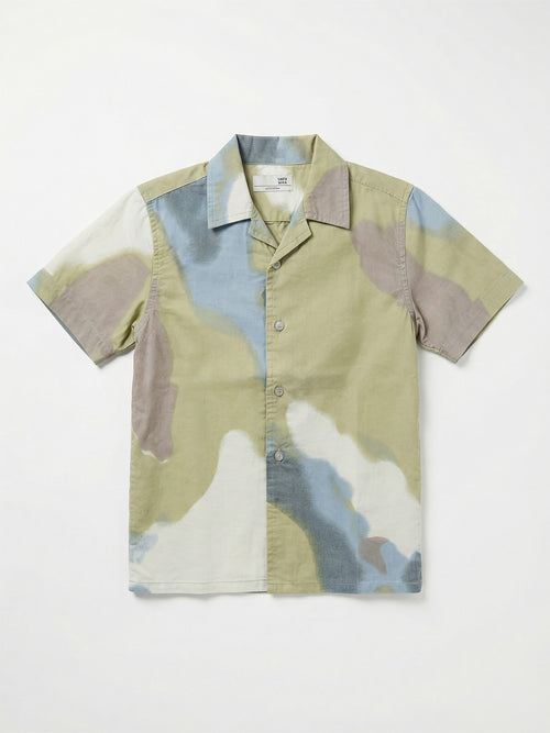 Boy's Shirts Multi Short Sleeve Spread Collar