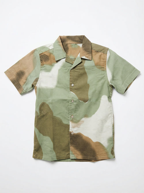 Boy's Shirts Multi Short Sleeve Spread Collar|BON11827