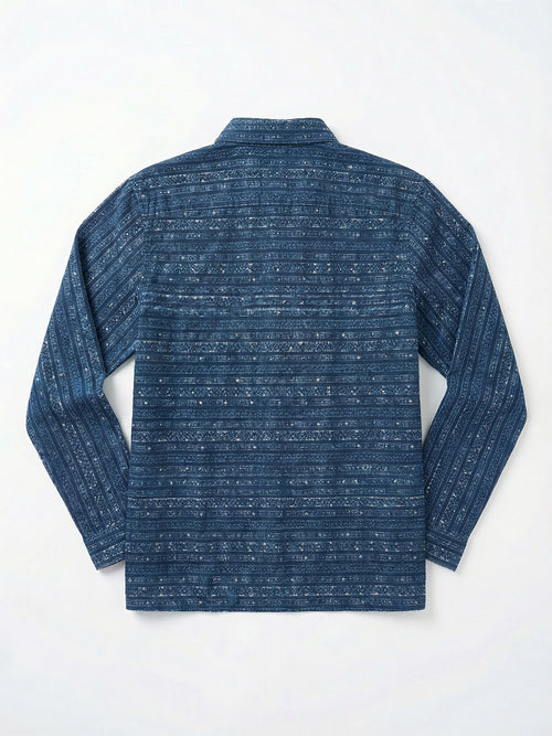 Boy's Shirts Blue Full sleeve Spread Collar