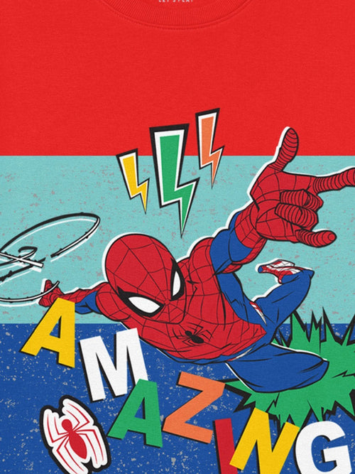 Spiderman Red Boys Sweatshirt