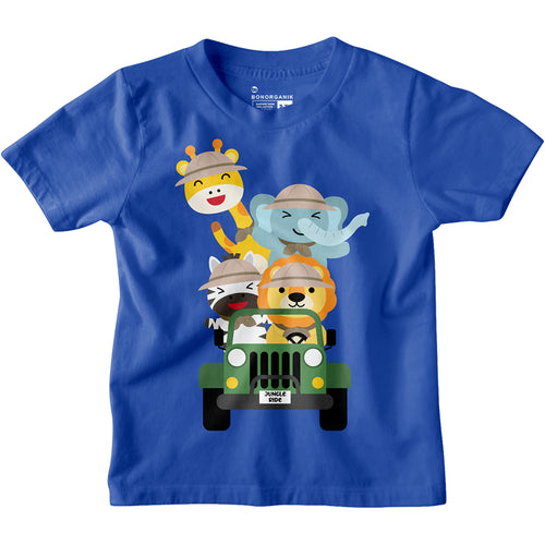 Boys Printed Blue Tshirt