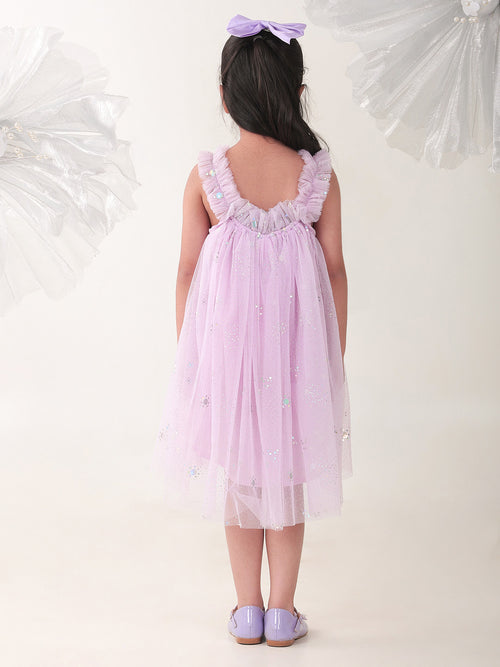 Girls Dresses Lilac Sleeveless Round