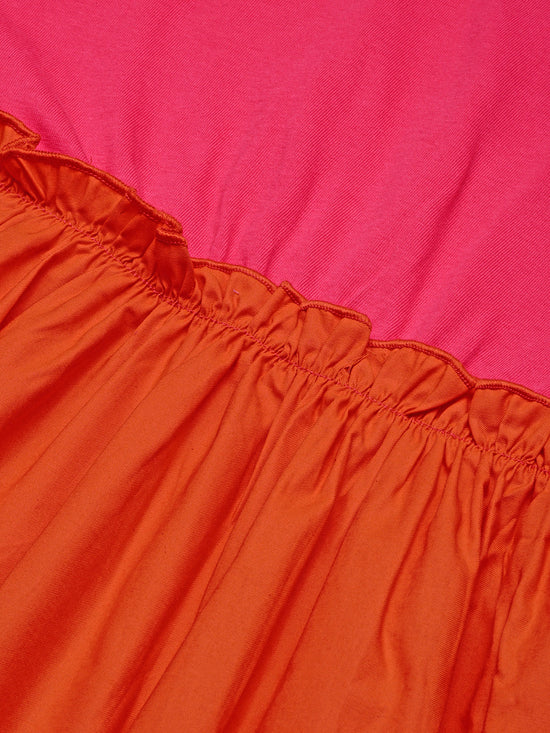 Girls Dress Orange